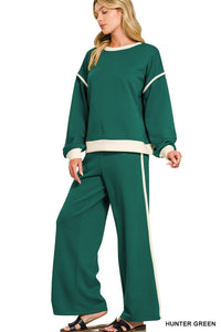 Scuba Piping Detail Sweatshirts & Pants