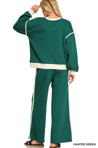 Scuba Piping Detail Sweatshirts & Pants