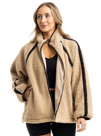 Sherpa Lace Trim Jacket