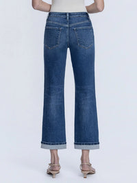 LOVERVET BY VERVET HR Cuffed Crop Straight Jeans