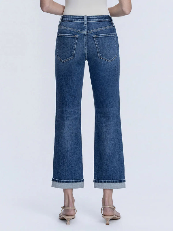 LOVERVET BY VERVET HR Cuffed Crop Straight Jeans