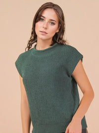 Oversized Soft Knit Sweater Vest Top