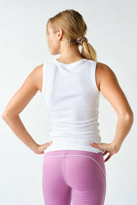 Essential Micro-Ribbed Athleisure Tank Top