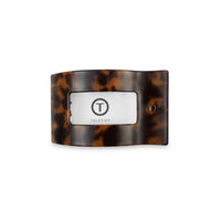 Teleties Flat Rectangle Hair Clip Small Tortoise