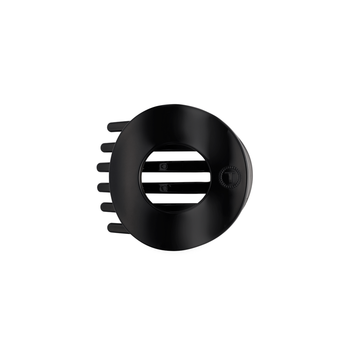 Jet Black | Medium | Flat Circle Hair Clip