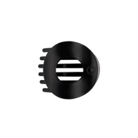 Jet Black | Medium | Flat Circle Hair Clip