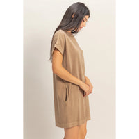 Round Neck T-Shirt Mini Dress