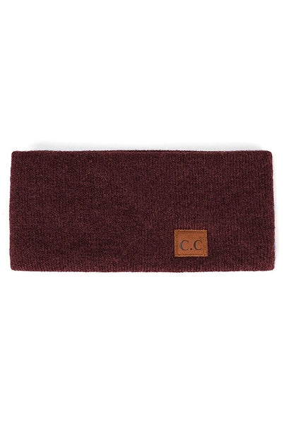 C.C Heather Knit Plain Head Wrap
