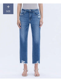 Lovervet By Vervet High Rise Plus Crop Straight