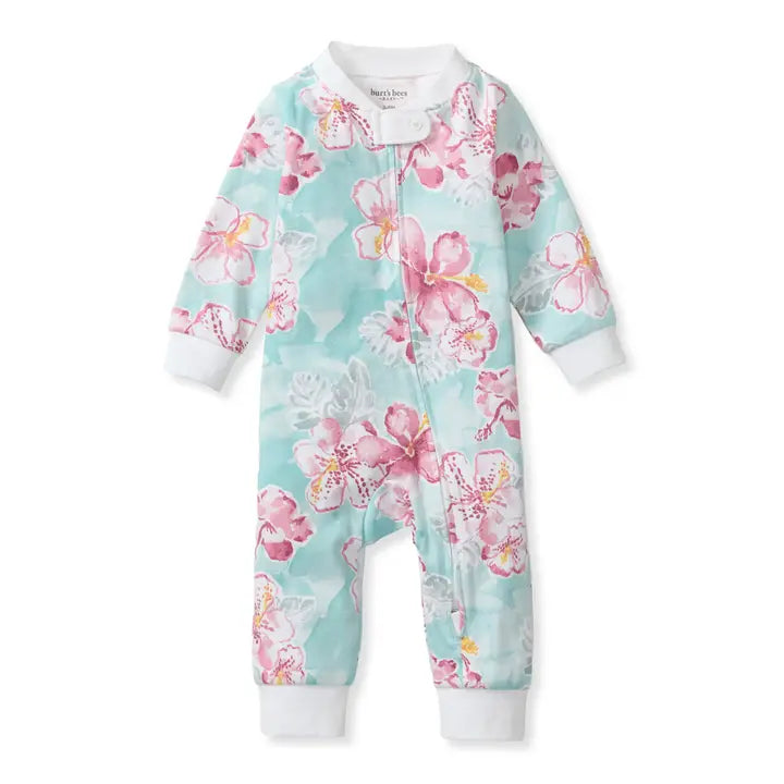 Painted Hibiscus Organic Cotton Sleep & Play