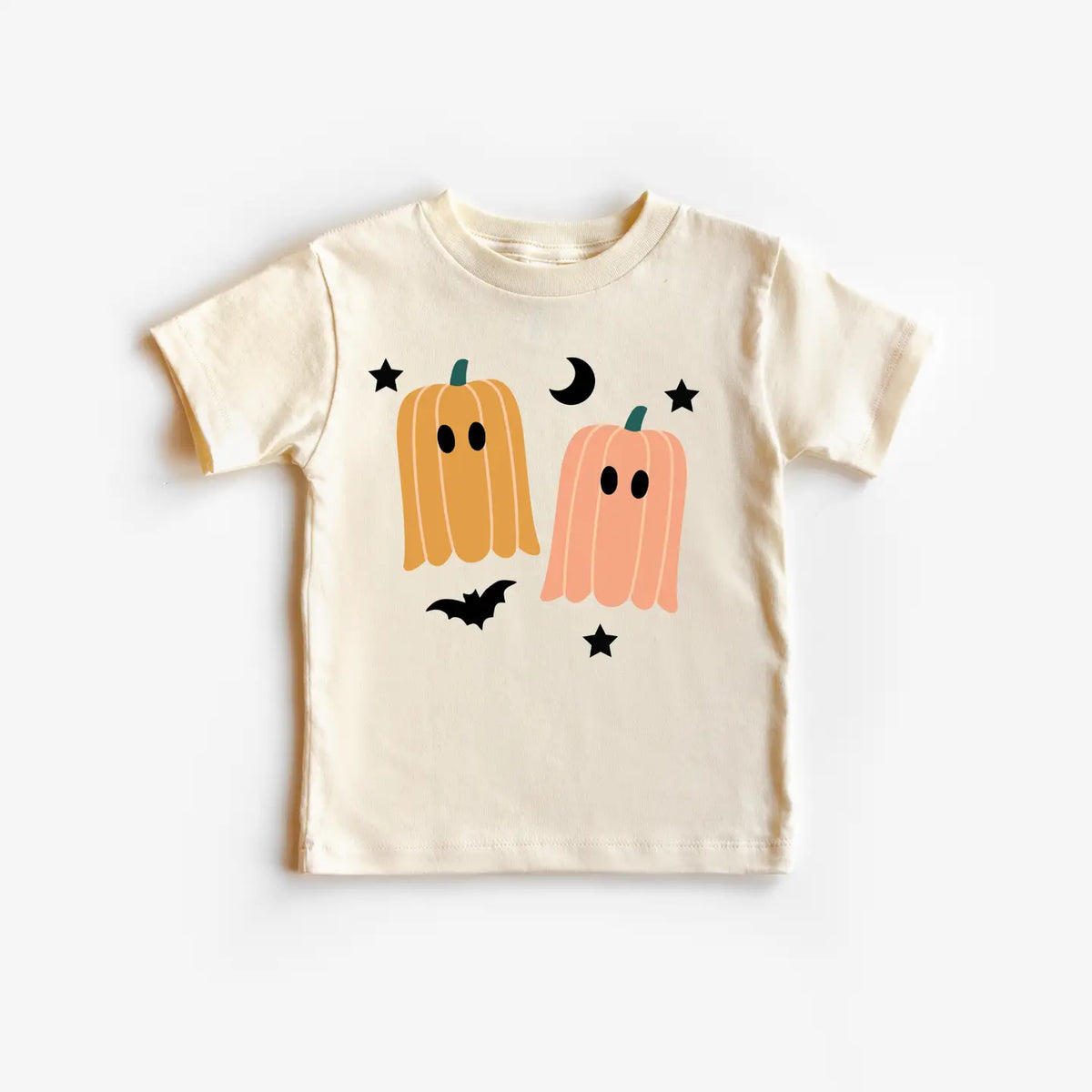 Pumpkin Ghost Halloween Spooky Kids Tee