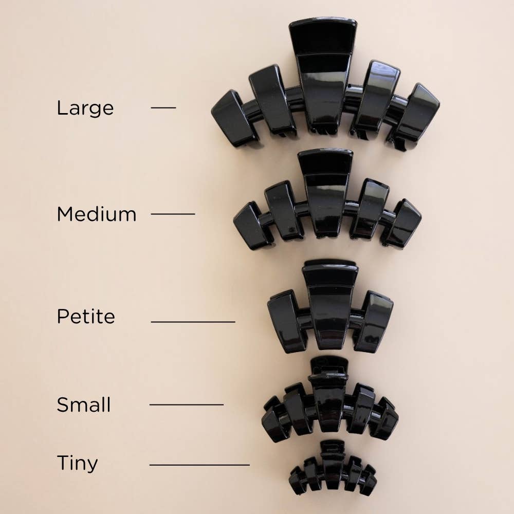 Classic | Jet Black | Petite Claw Clip