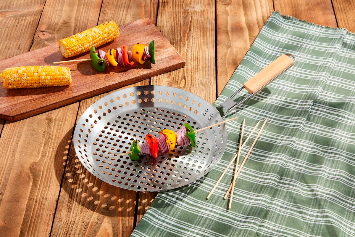 Grill Basket Serving Tool Set