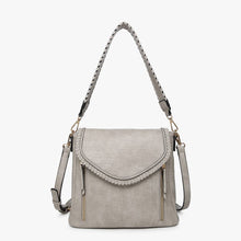 Load image into Gallery viewer, Lorelei Double Zip Whipstitch Trim Crossbody
