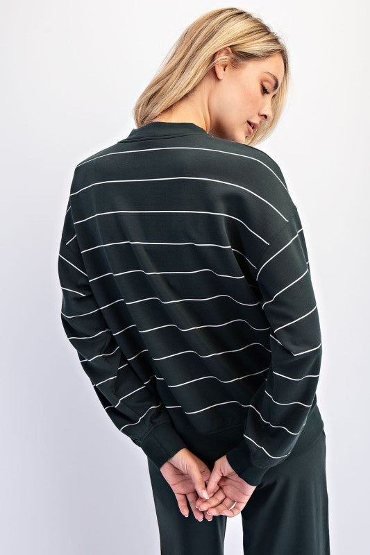 Long Sleeve Modal Stripe Top