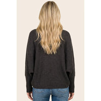 Waffle Batwing Dolman Sleeve Cardigan