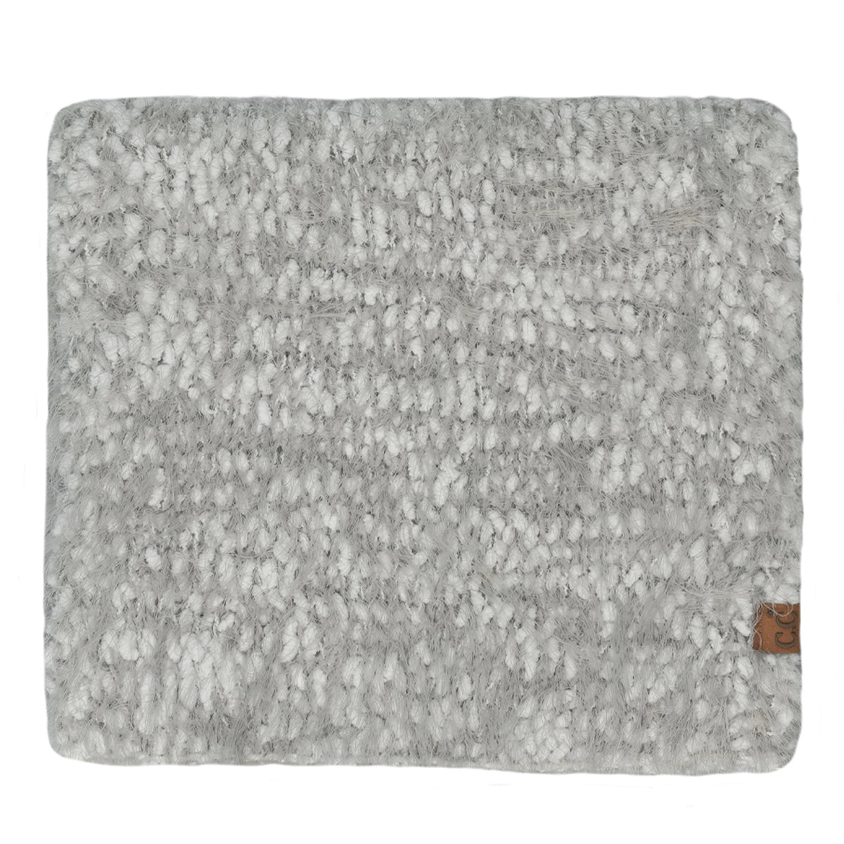 C.C Boucle Knit Oblong Winter Scarf