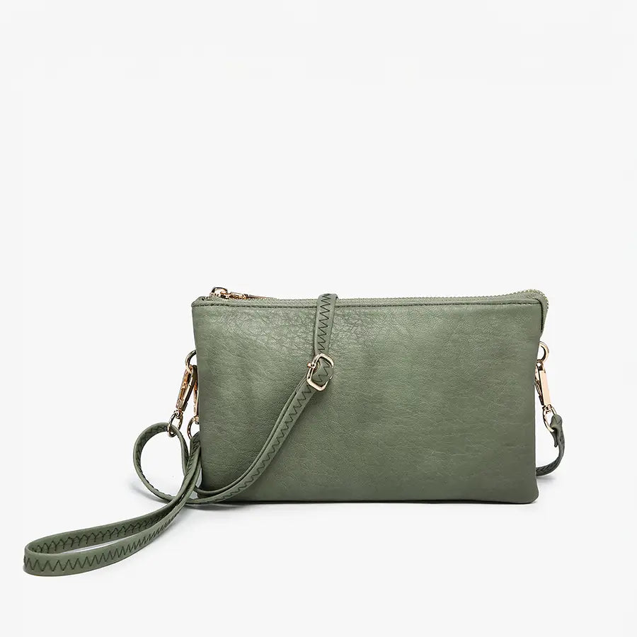 Riley Monogrammable 3 Compartment Crossbody/Wristlet
