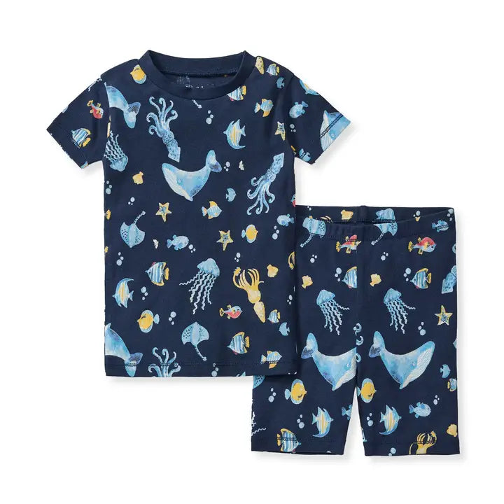 Under the Sea Organic Cotton Two-Piece Pajamas
