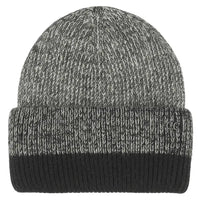 C.C Two Tone Heather Stripe Cuff Beanie Winter Hat