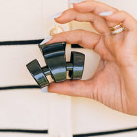 Classic | Jet Black | Petite Claw Clip