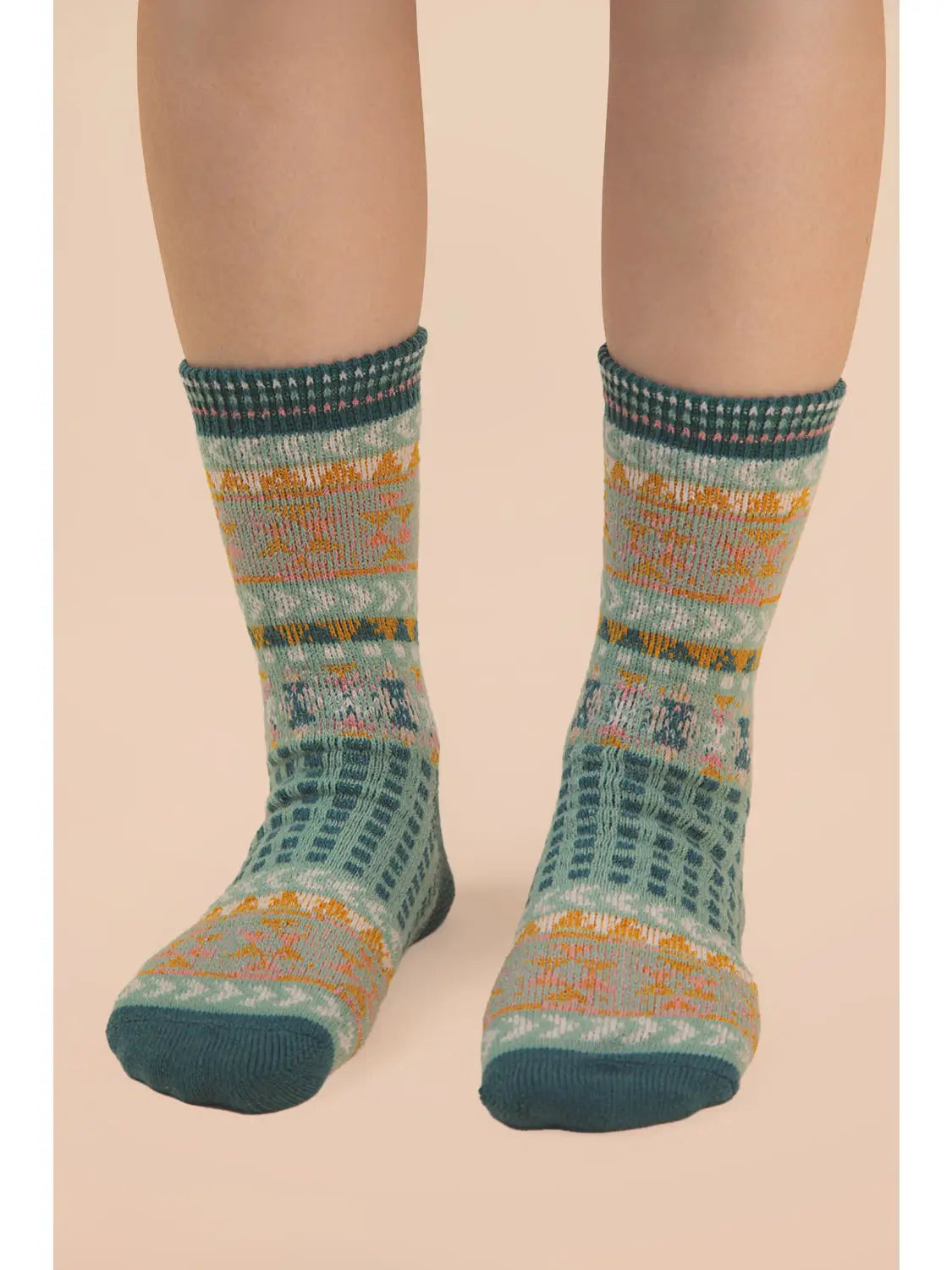 Geometric Graphic Crew Socks