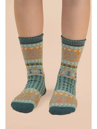 Geometric Graphic Crew Socks