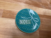 Stoneware Holiday Pattern Plate