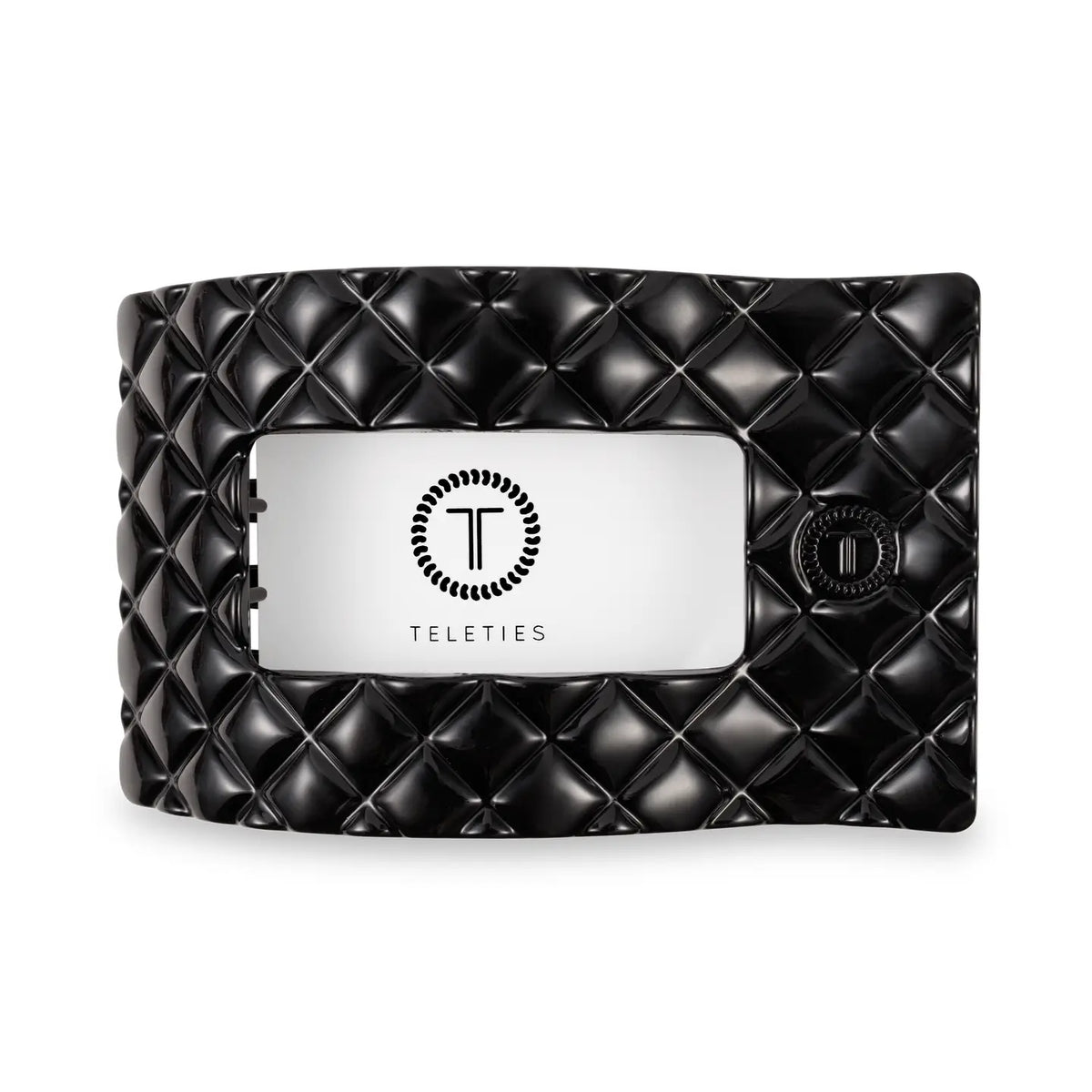 Teleties Flat Rectangle Hair Clip Quilted
