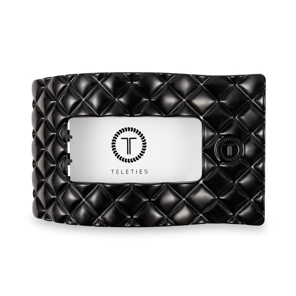 Teleties Flat Rectangle Hair Clip Quilted