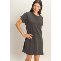 Round Neck T-Shirt Mini Dress
