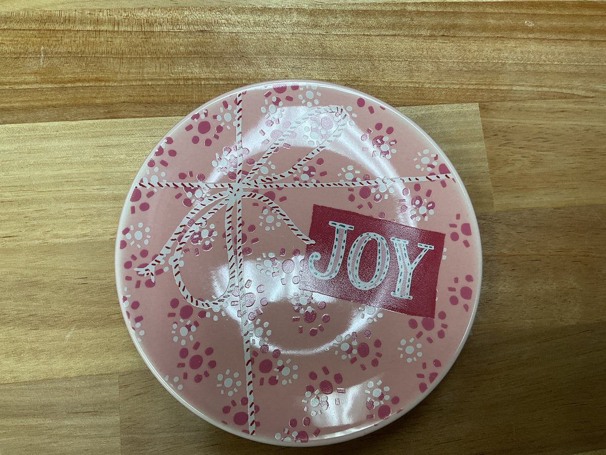 Stoneware Holiday Pattern Plate