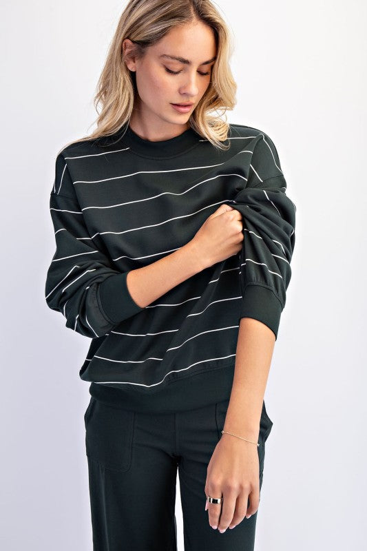 Long Sleeve Modal Stripe Top