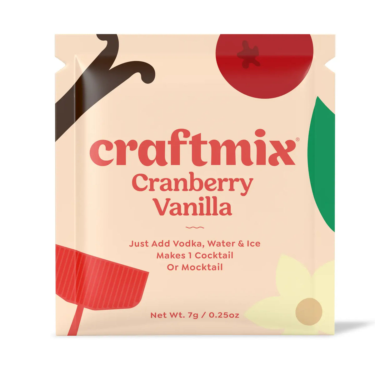Craftmix Cranberry Vanilla Cocktail / Mocktail Mixer