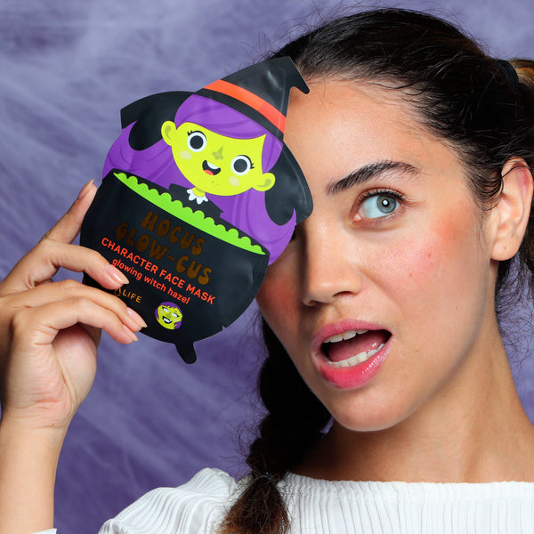 Hocus Glow-cus Glowing Witch Halloween Face Mask