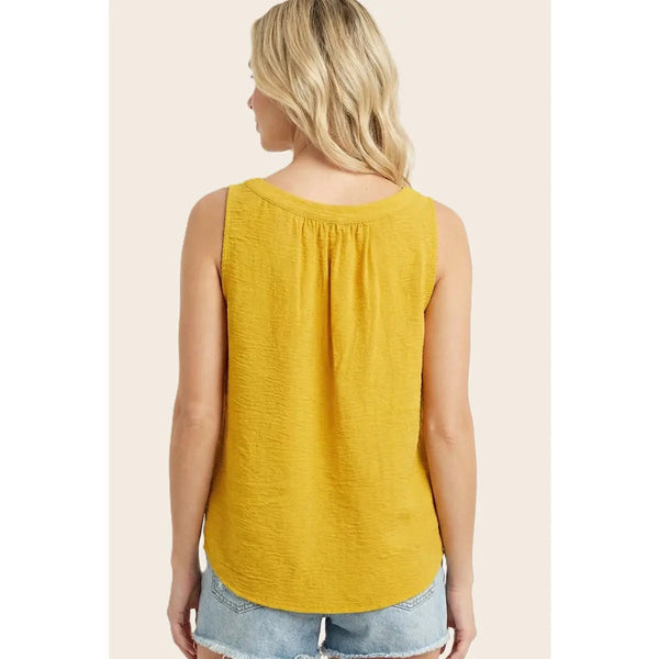 Smocked Chest Solid Top