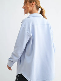 Snap-On Shacket with Pockets