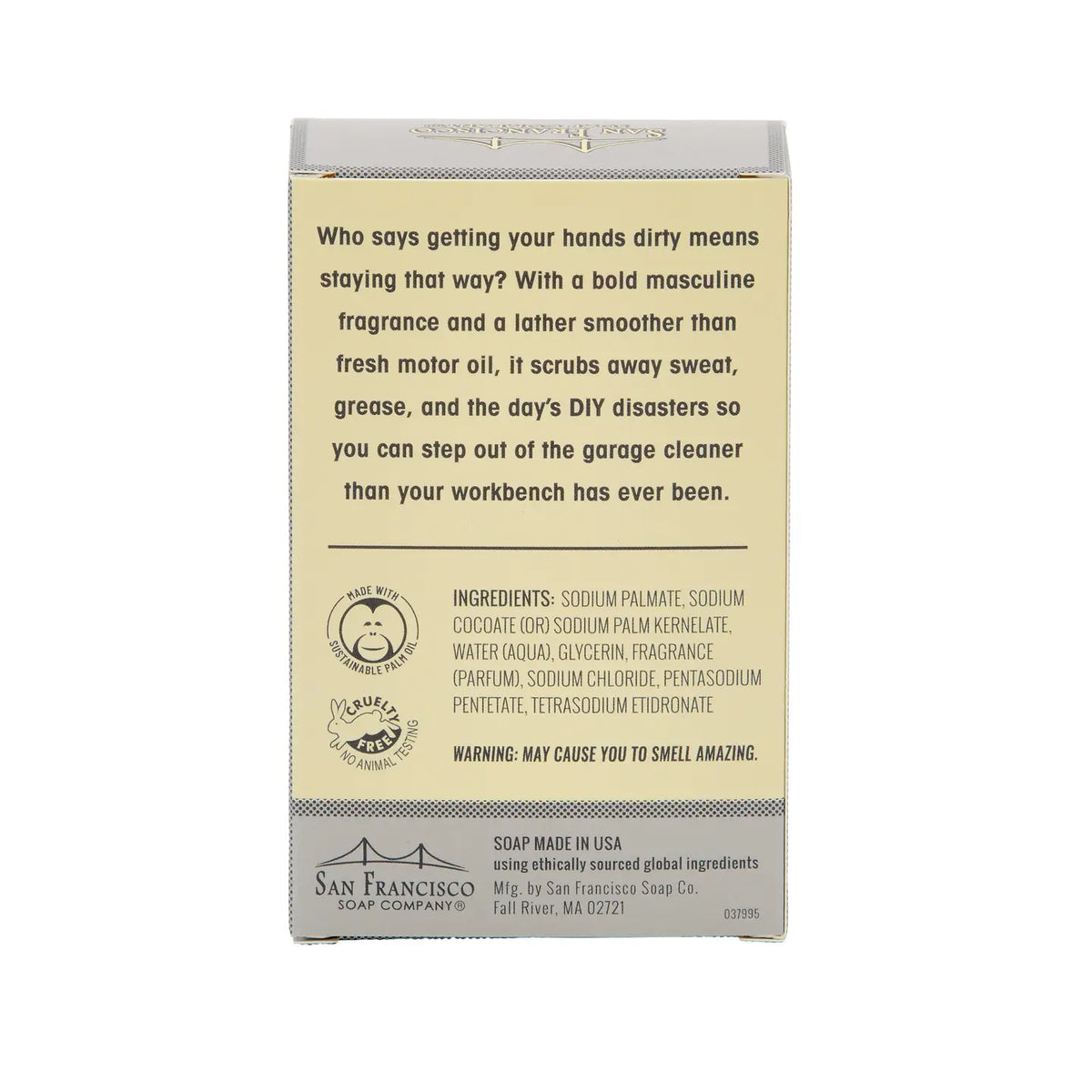 Men's "I'd Rather Be" In The Garage Smoked Amber Soap
