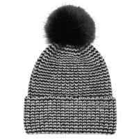 C.C Two Tone Angora Cuff Beanie Winter Hat
