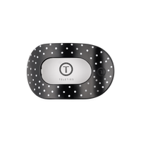 Flat Round | Black Polka Dot Party | Medium Hair Clip