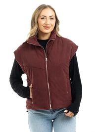 Corduroy Puffer Vest