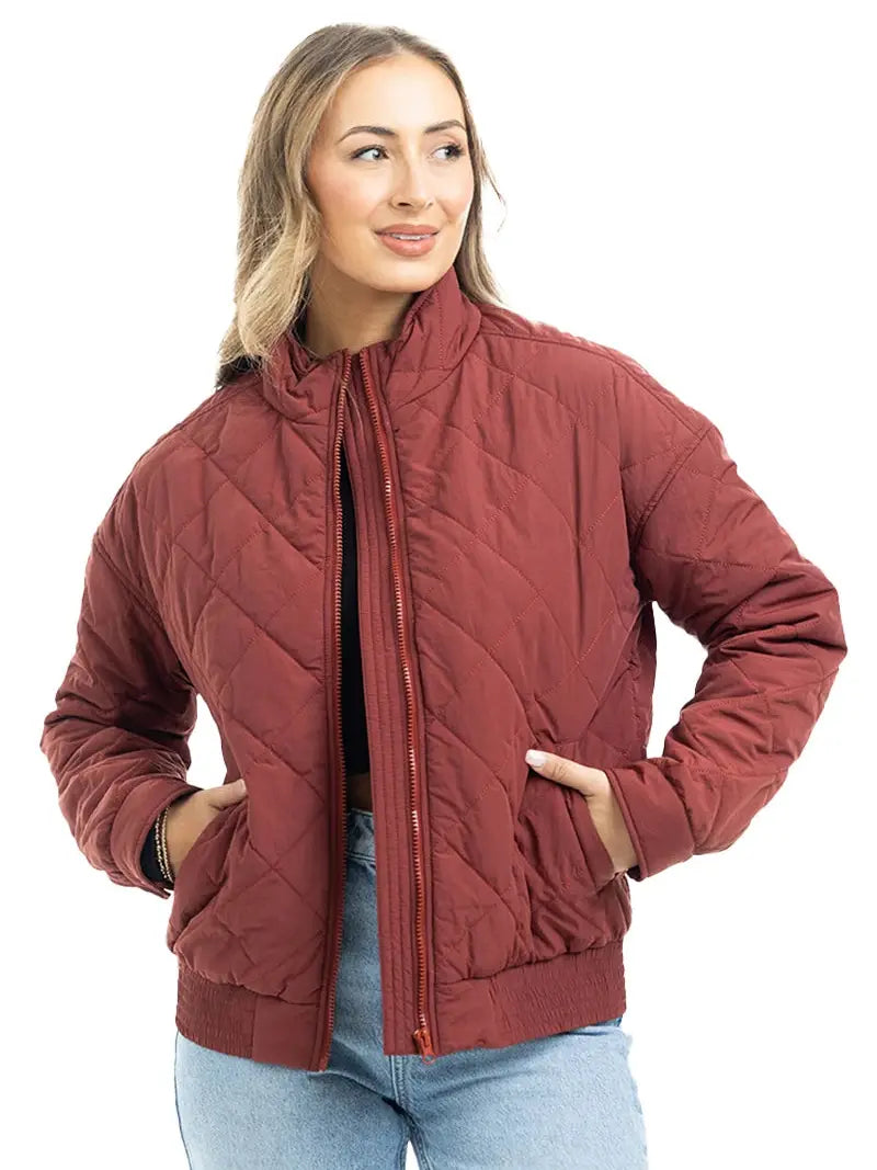 Sporty Diamond Quilted Jacket