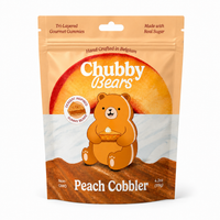 Chubby Bears Peach Cobbler Gummy Bears - 4.2oz