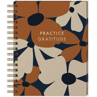 Spiral Gratitude Journal Graphic Floral