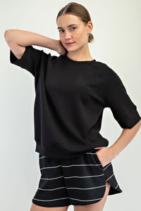 Modal Scuba Luxe Oversized Sleeve Top