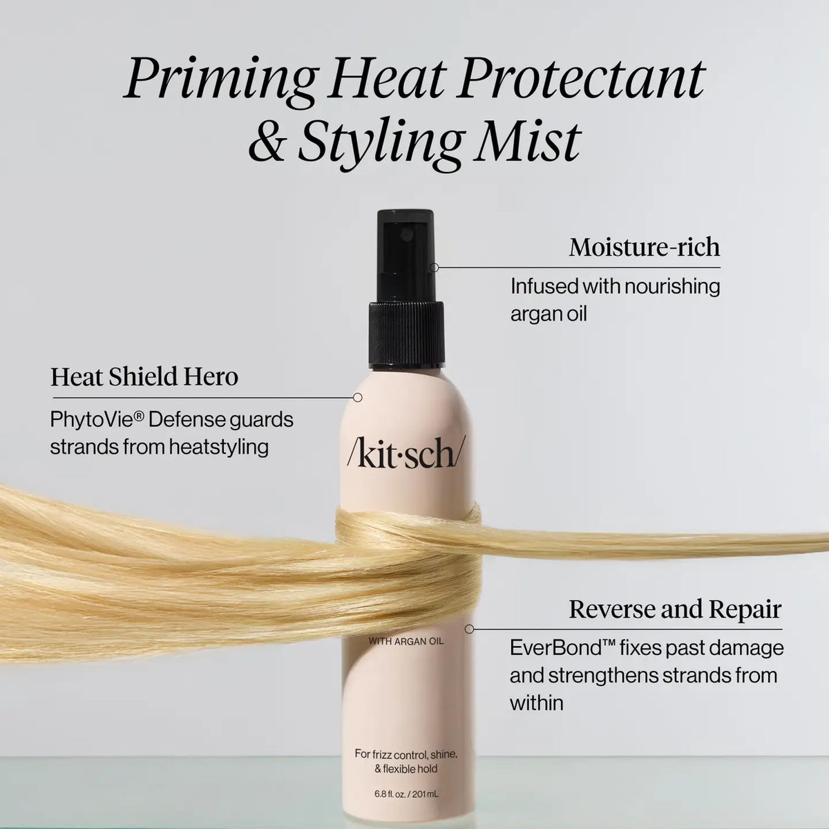 KITSCH Priming Argan Oil Heat Protectant & Styling Mist