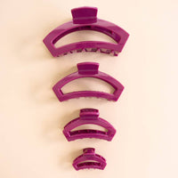 Open | Mulberry | Medium | Claw Clip