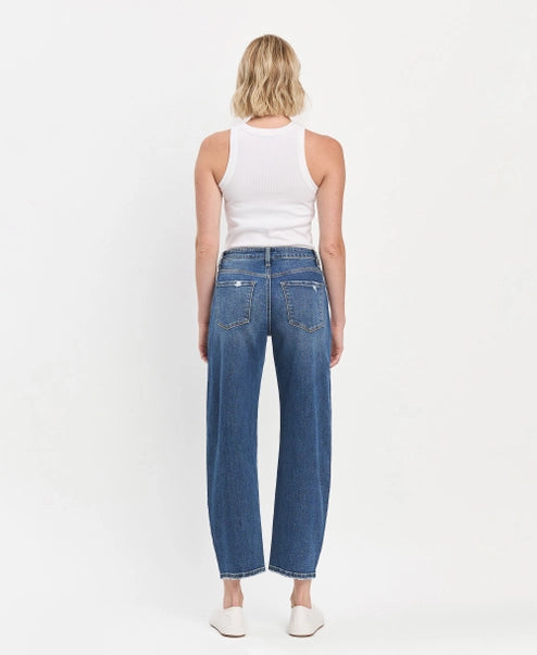 Lovervet By Vervet HR Ankle Barrel Jeans
