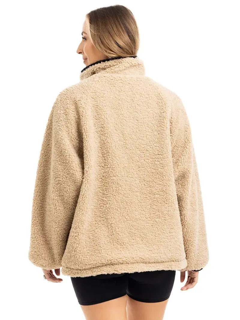 Sherpa Lace Trim Jacket