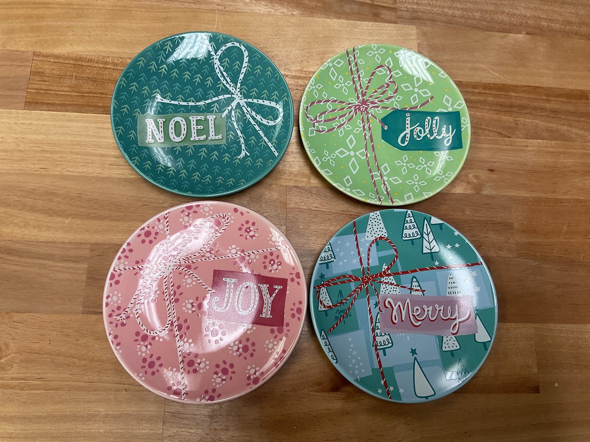 Stoneware Holiday Pattern Plate